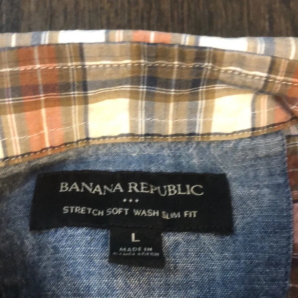 Men Banana Republic Large Long sleeve button down